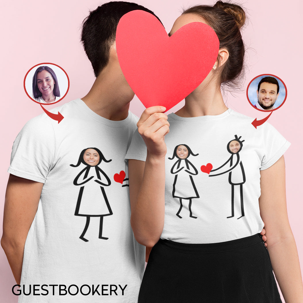 Custom Faces Valentine's T-shirt