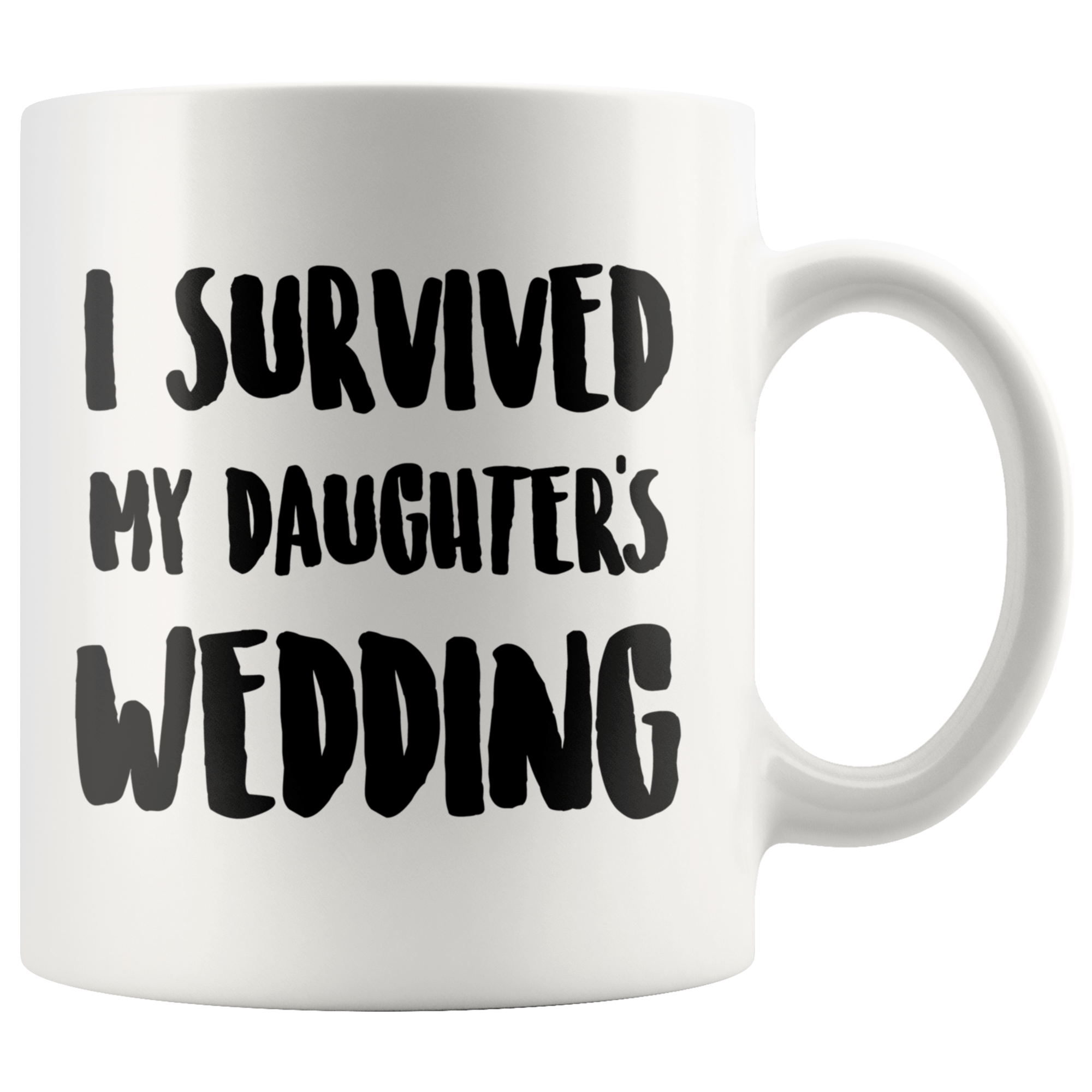 Survived daughter's wed mug - Guestbookery